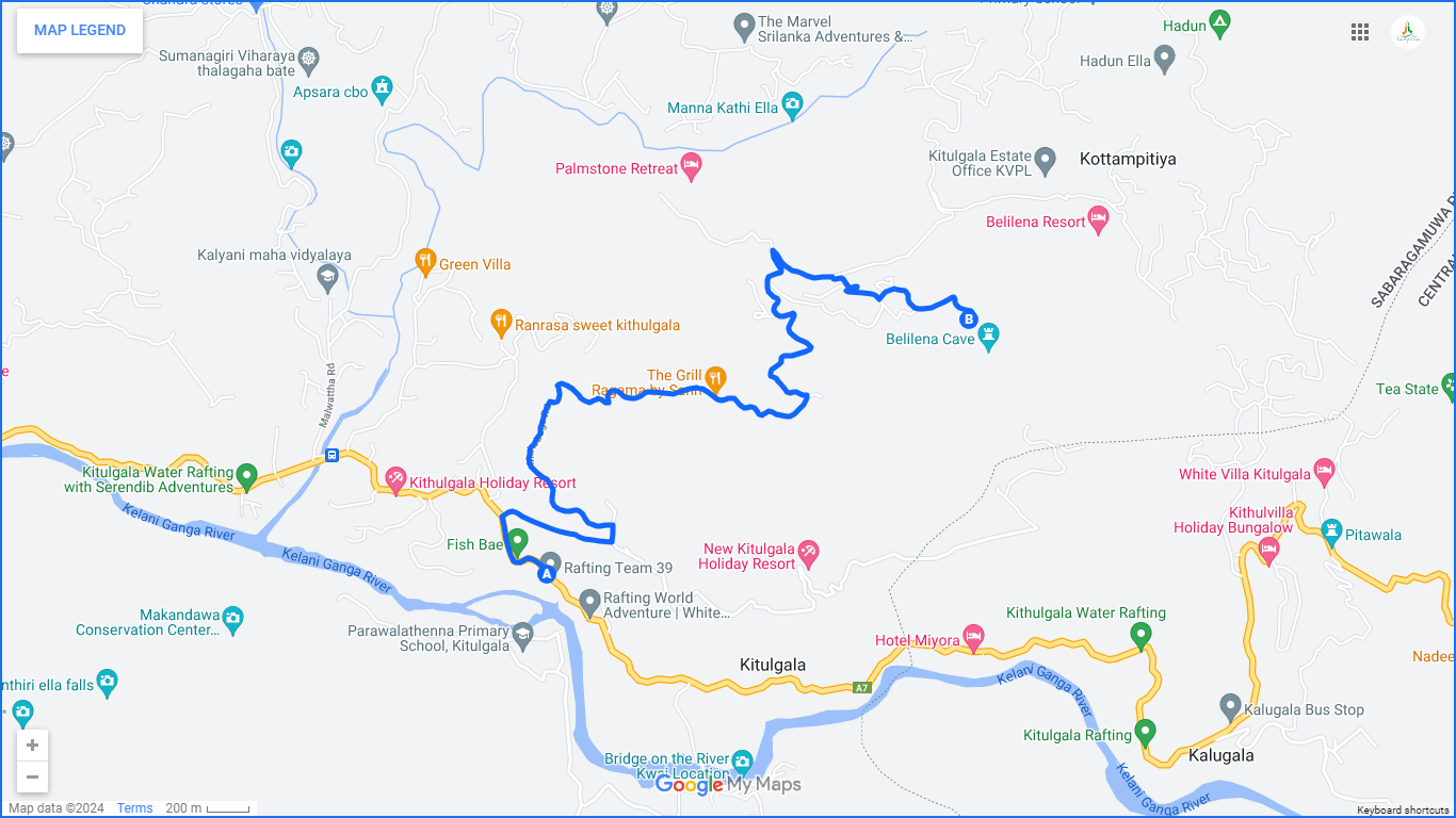 Belilena Cave Cycling Tour from Kitulgala