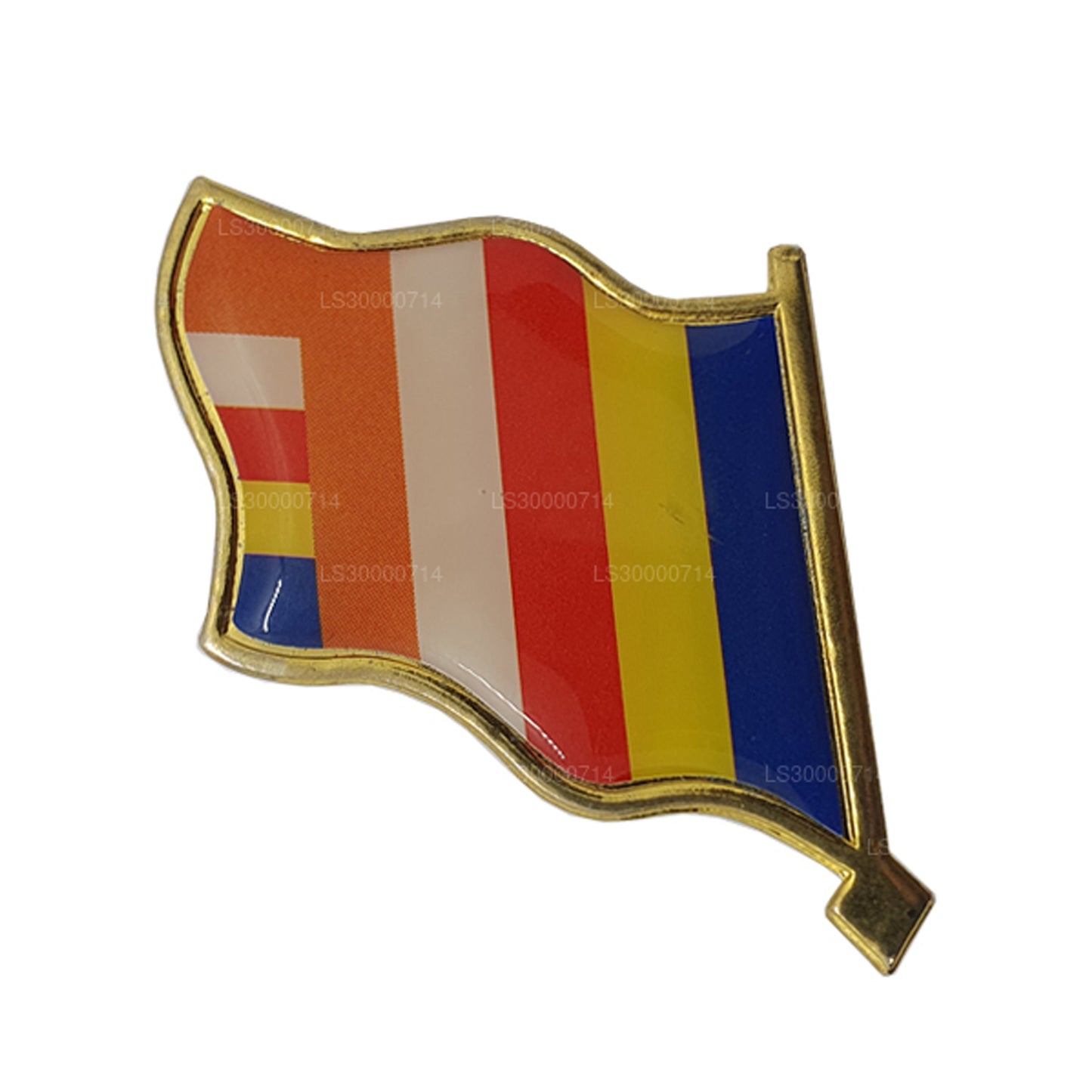 Sri Lankan Buddhist Flag Lapel Pin