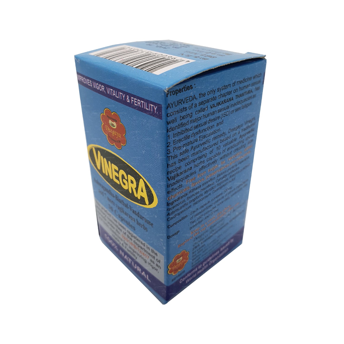 Deegayu Vinegra Natural Sexual Booster (30 Capsules)