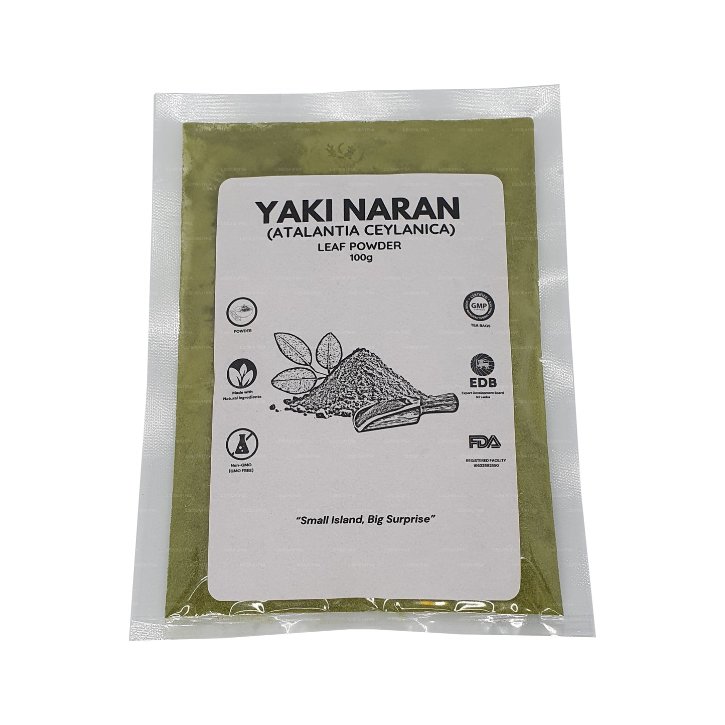 Lakpura Dehydrated Yaki Naran (Atalantia Ceylanica) Leaves Powder