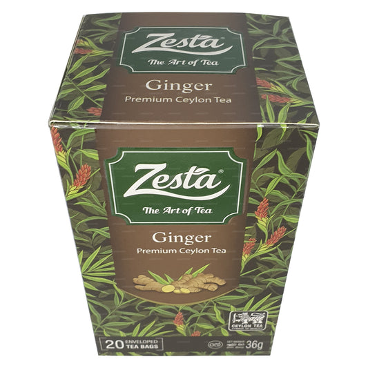 Zesta Ginger Premium Ceylon Tea (36g) 20 Tea Bags