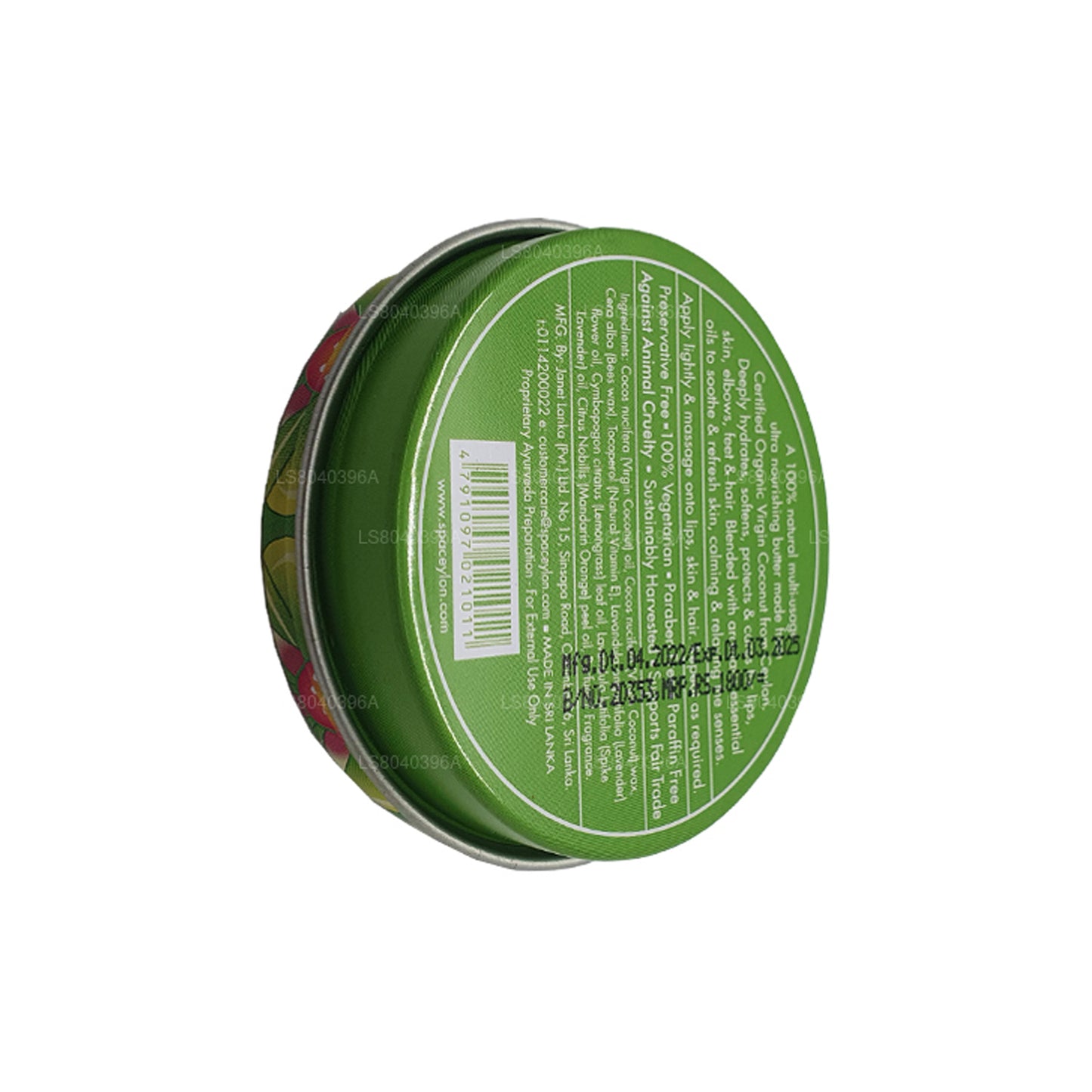 Spa Ceylon Lemongrass Mandarin Virgin Coconut Natural Butter (25g)