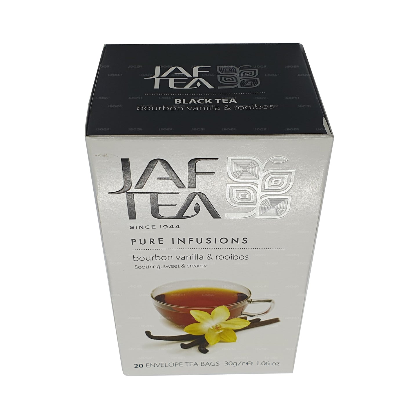 Jaf Tea Pure Infusions Collection Bourbon Vanilla Rooibos Foil Envelop Tea Bags (30g)