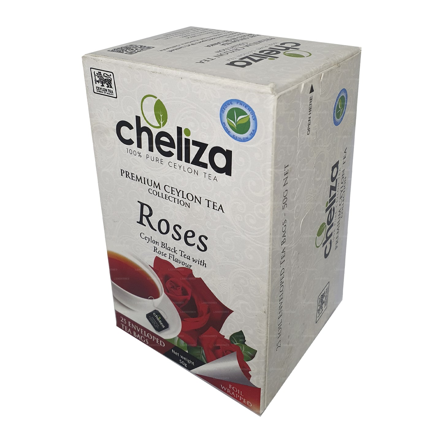 Cheliza Ceylon Black Tea with Rose Flavour (50g) 25 Tea Bags