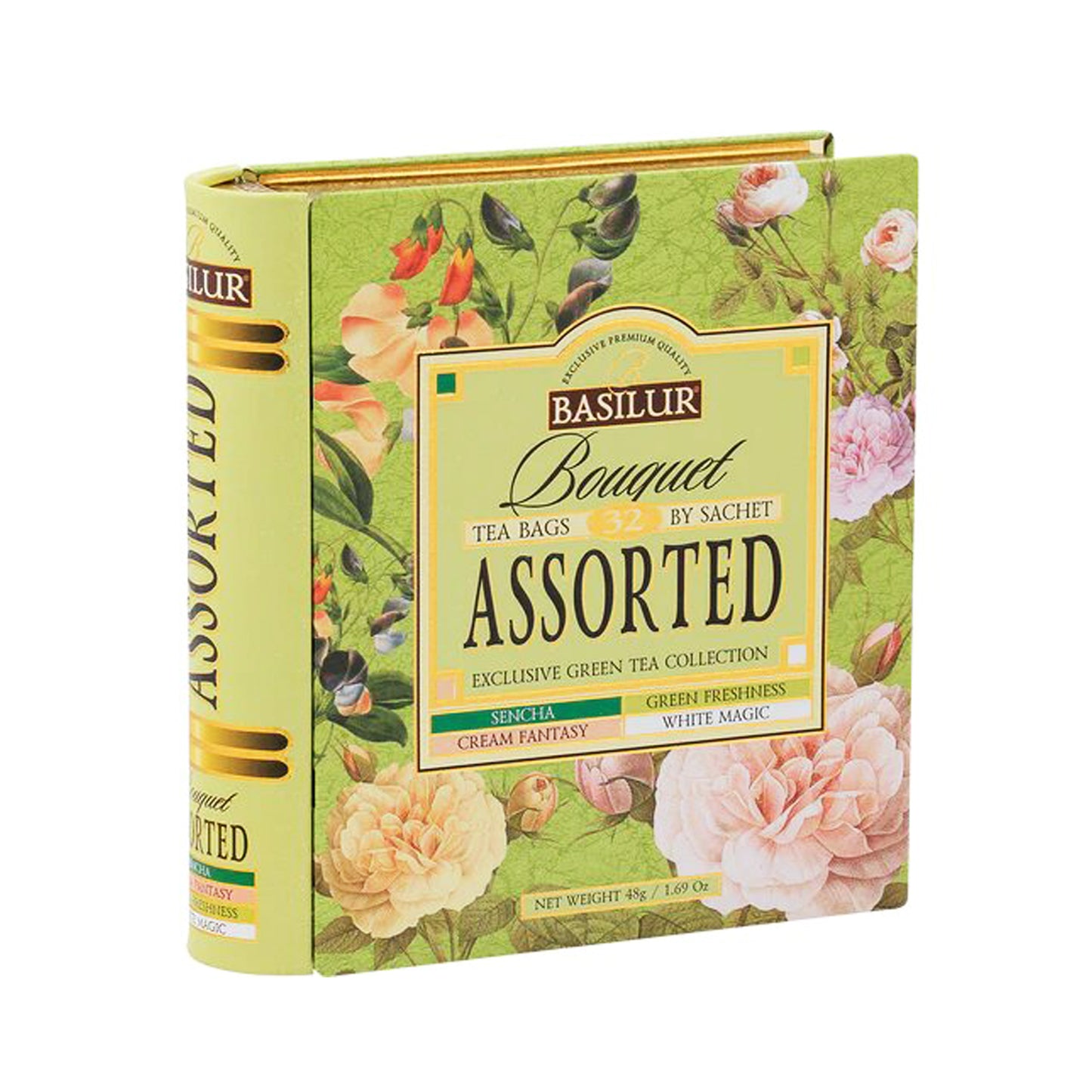 Basilur Assorted Bouquet Green Tea Book (48g)