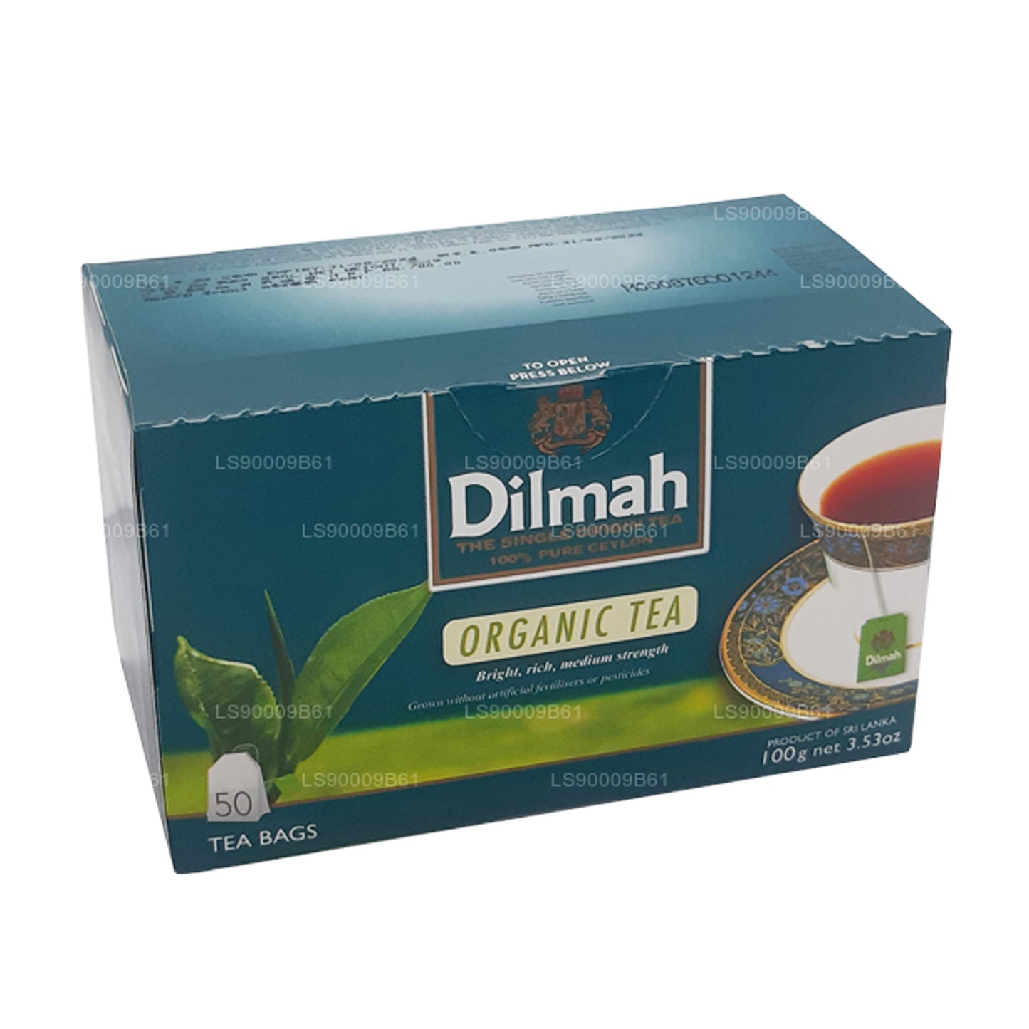 Dilmah Organic Tea (100g) 50 Tea Bags