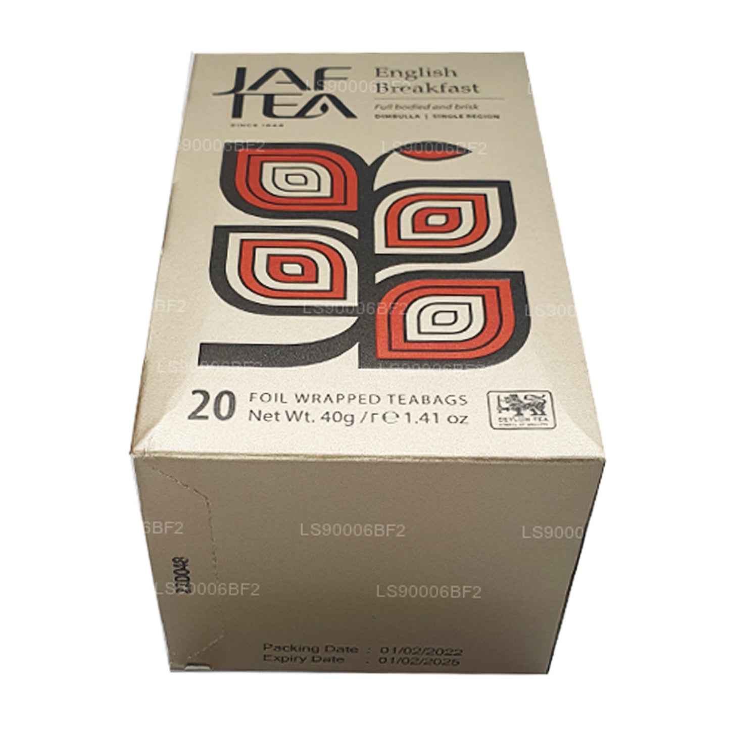 Jaf Tea English Breakfast (40g) 20 Foil Envelop Tea Bags