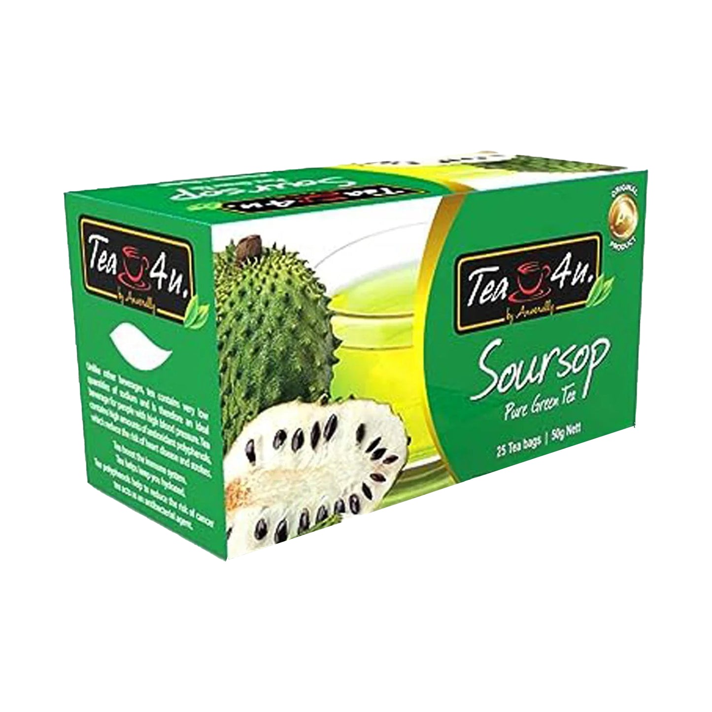 Tea4U Green Tea with Soursop (50g) 25 Tea Bags