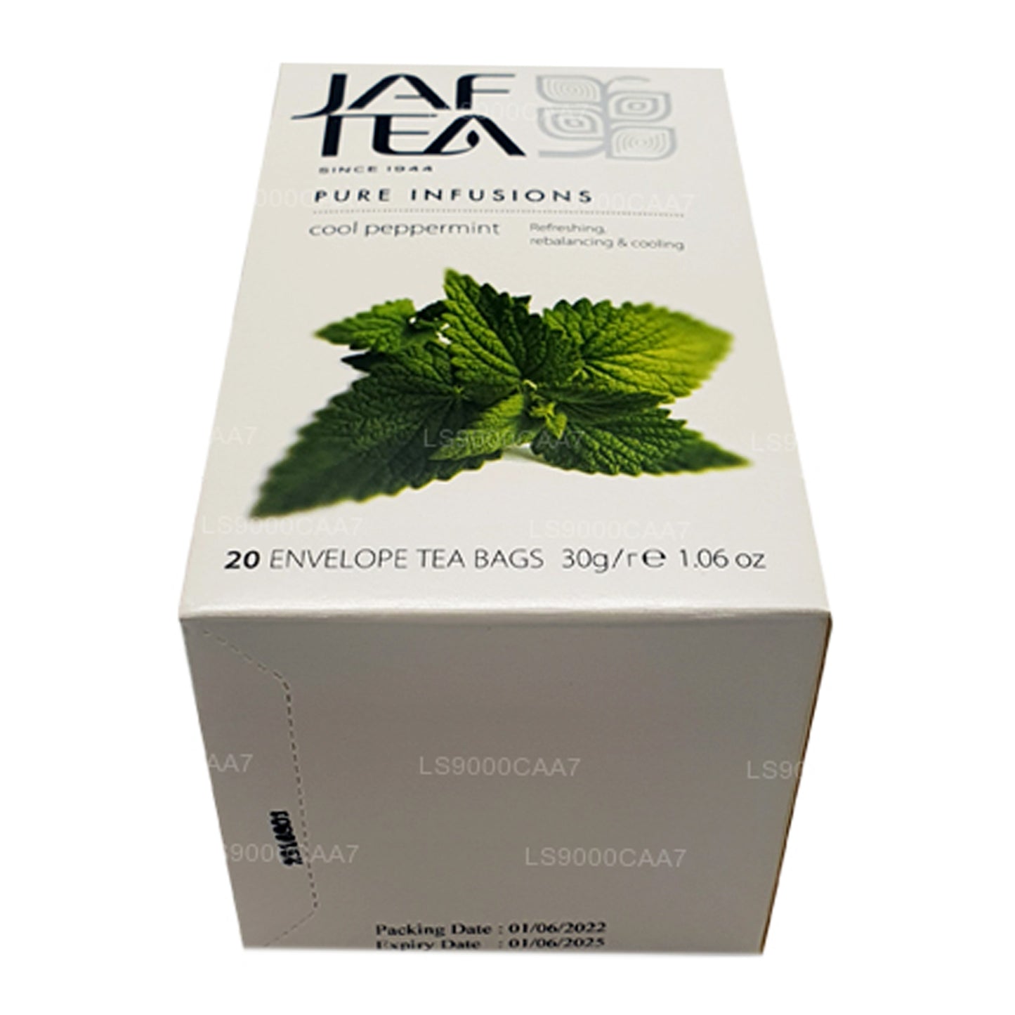 Jaf Tea Pure Infusions Collection Cool Peppermint Foil Envelop Tea Bags (30g)