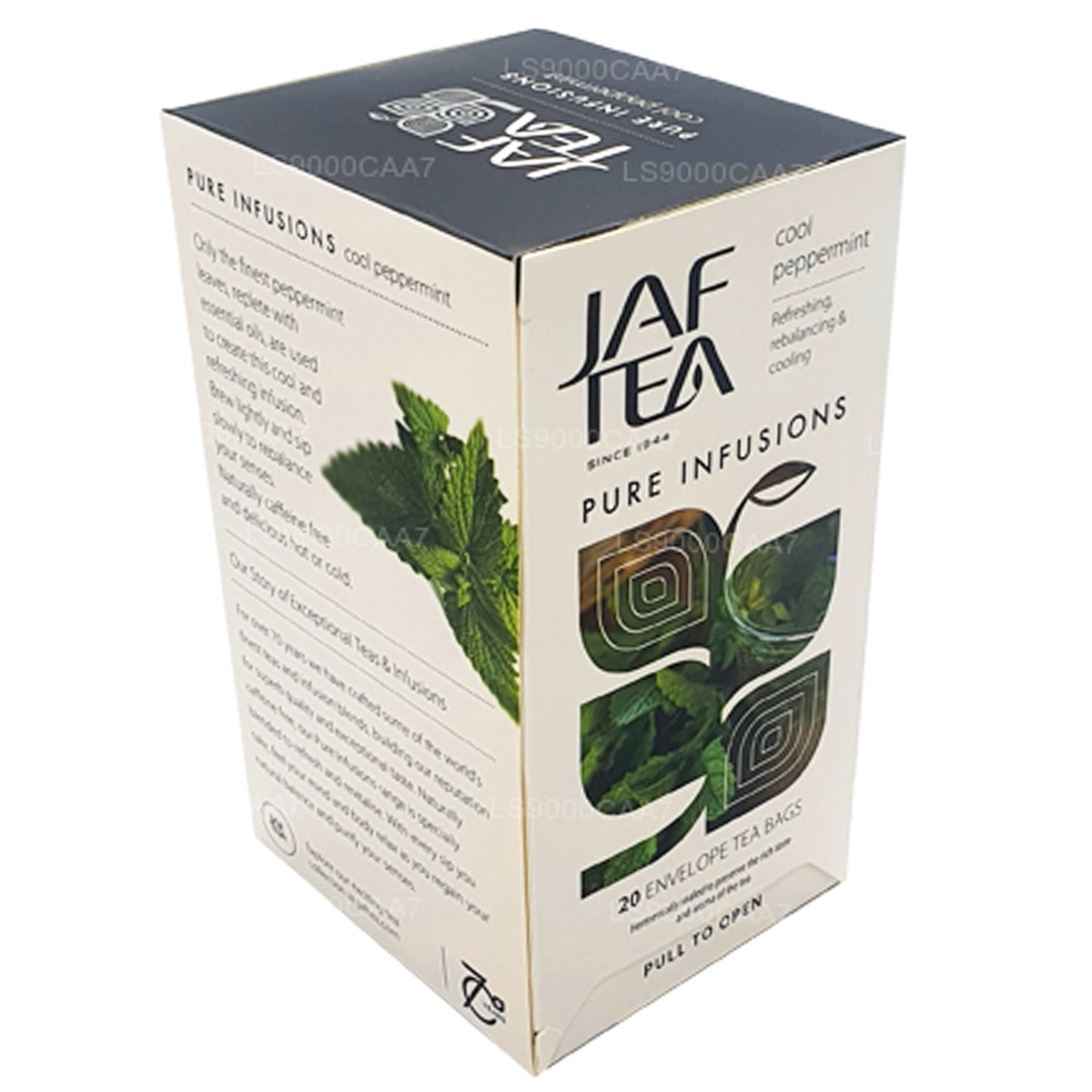 Jaf Tea Pure Infusions Collection Cool Peppermint Foil Envelop Tea Bags (30g)