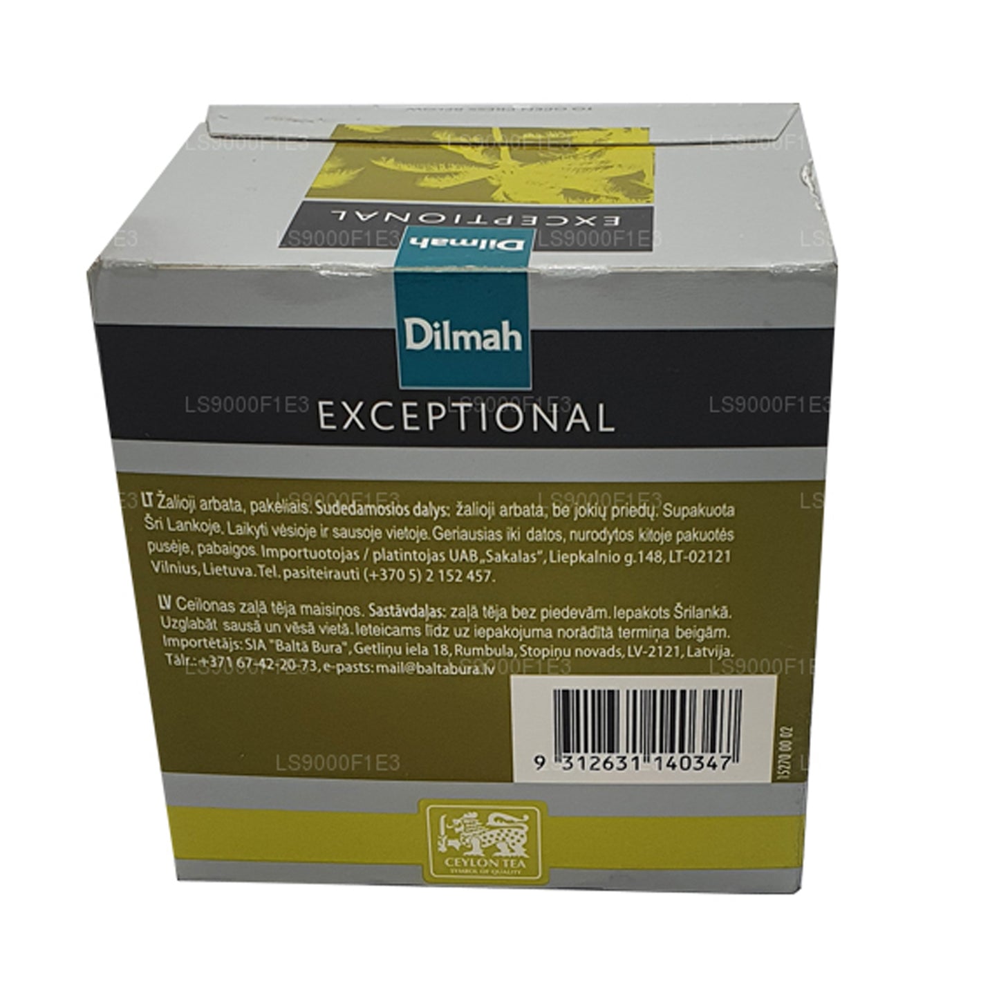 Dilmah Exceptional Ceylon Green Tea (40g) 20 Tea Bags