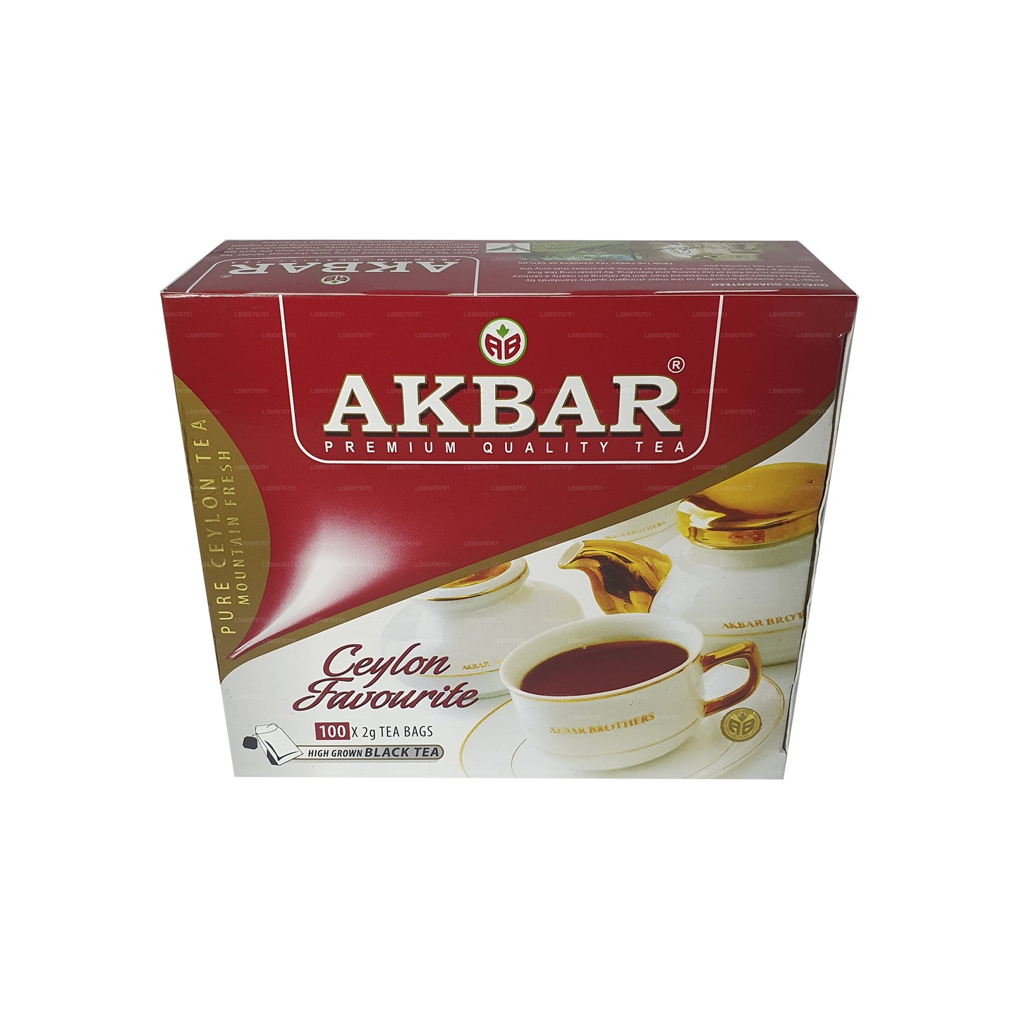 Akbar Ceylon Premium Pure Black Tea (200g) 100 Tea Bags