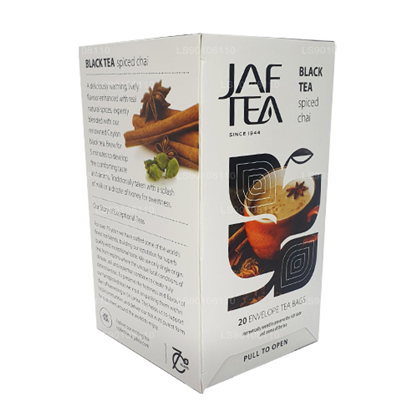 Jaf Tea Pure Spice Collection Black Tea Spiced Chai Foil Envelop Tea Bags (40g)