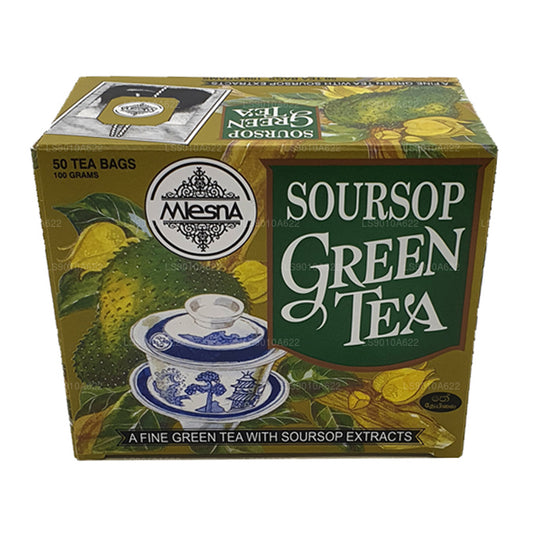 Mlesna Soursop Green Tea (100g) 50 Tea Bags