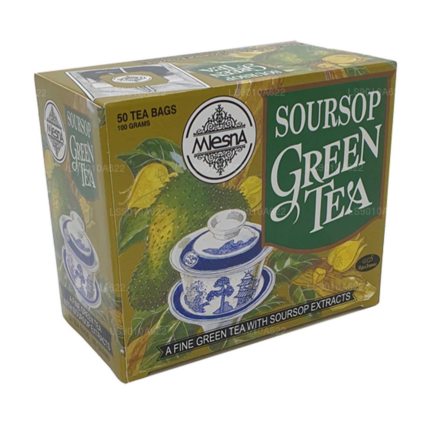 Mlesna Soursop Green Tea (100g) 50 Tea Bags