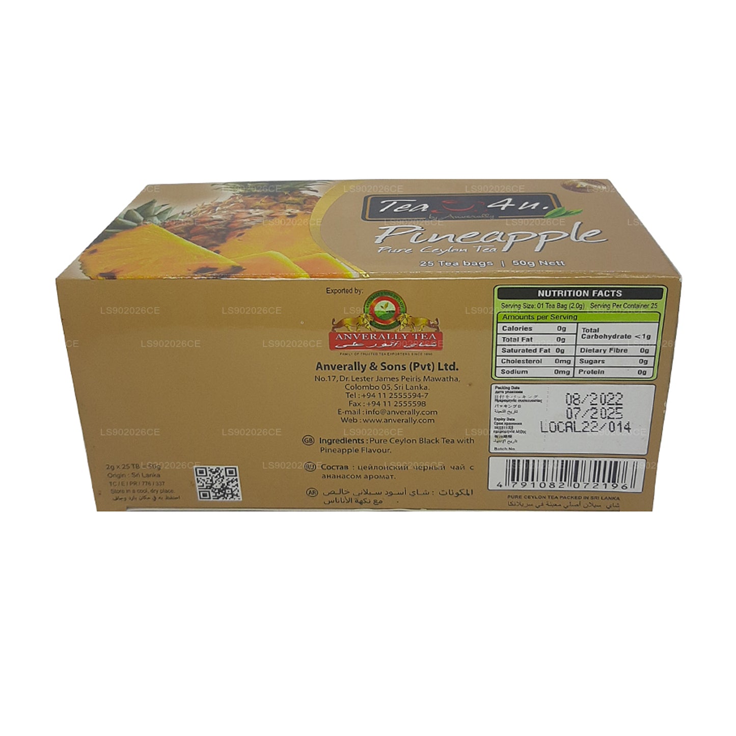 Tea4U Pineapple Tea (50g) 25 Tea Bags