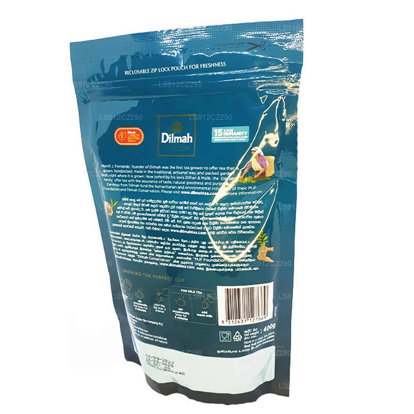 Dilmah Premium Ceylon Loose Leaf Black Tea BOPF (400g)