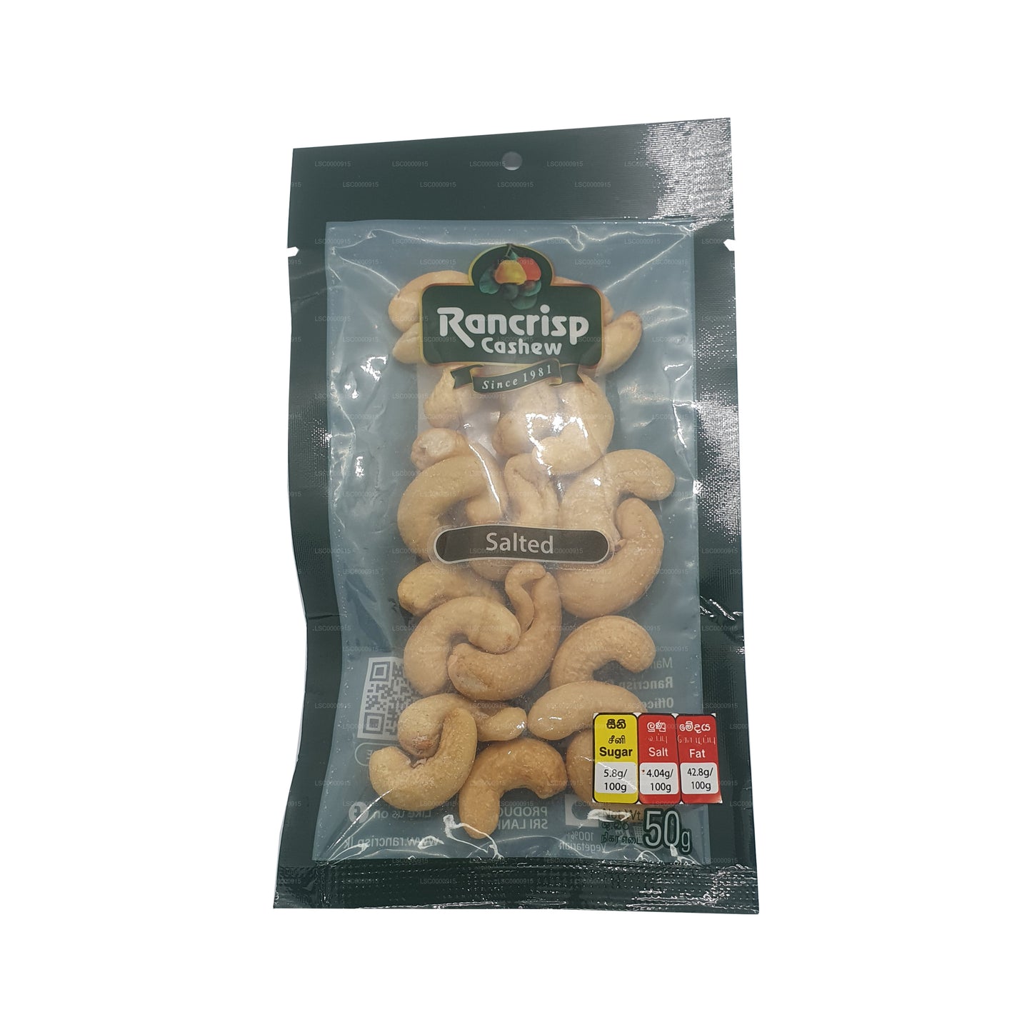 Rancrisp Salted Cashew Nuts (50g)