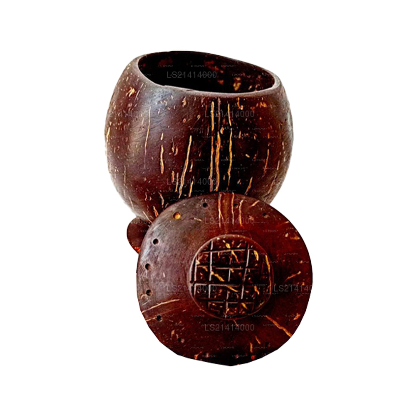 Coconut Shell Spice Bottle and Spoon