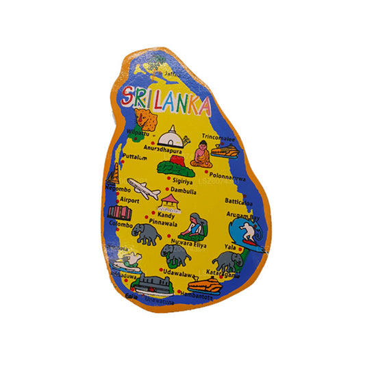 Sri Lankan Provinces Fridge Magnet