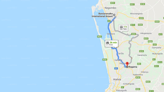 Colombo Airport (CMB) to Ragama City Private Transfer