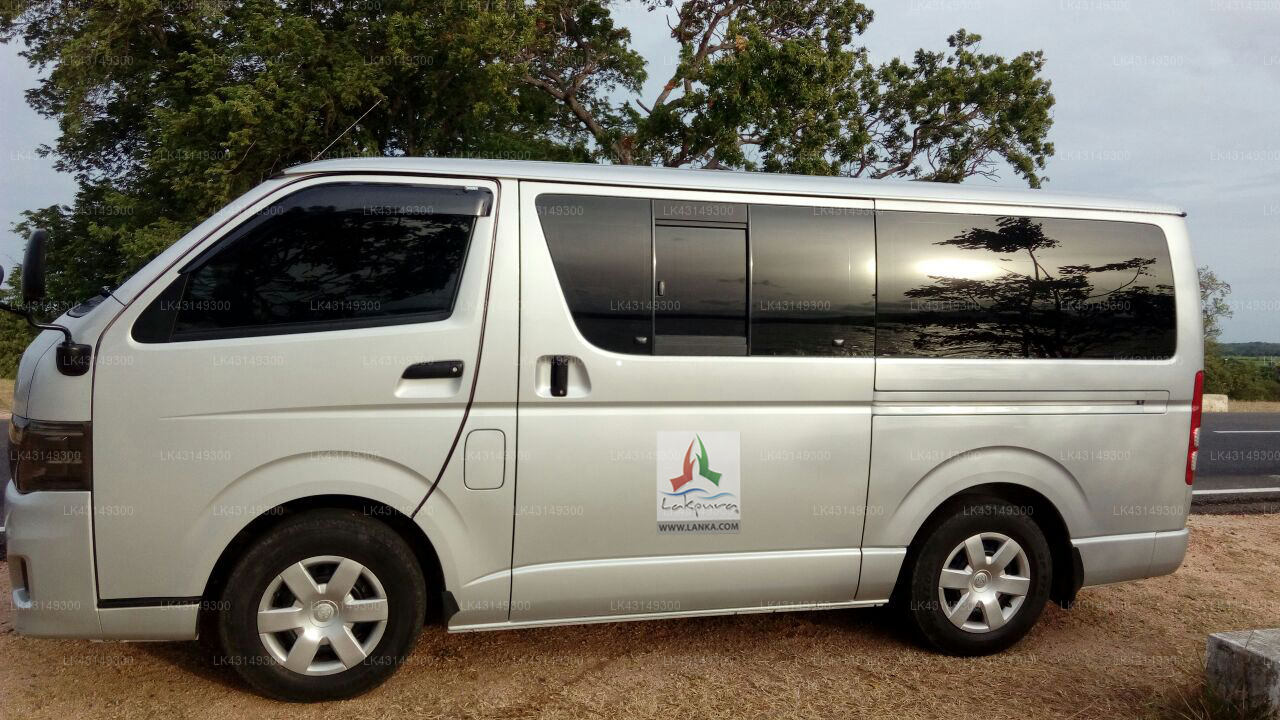 Transfer between Colombo Airport (CMB) and Leopard Den Hotel, Wilpattu