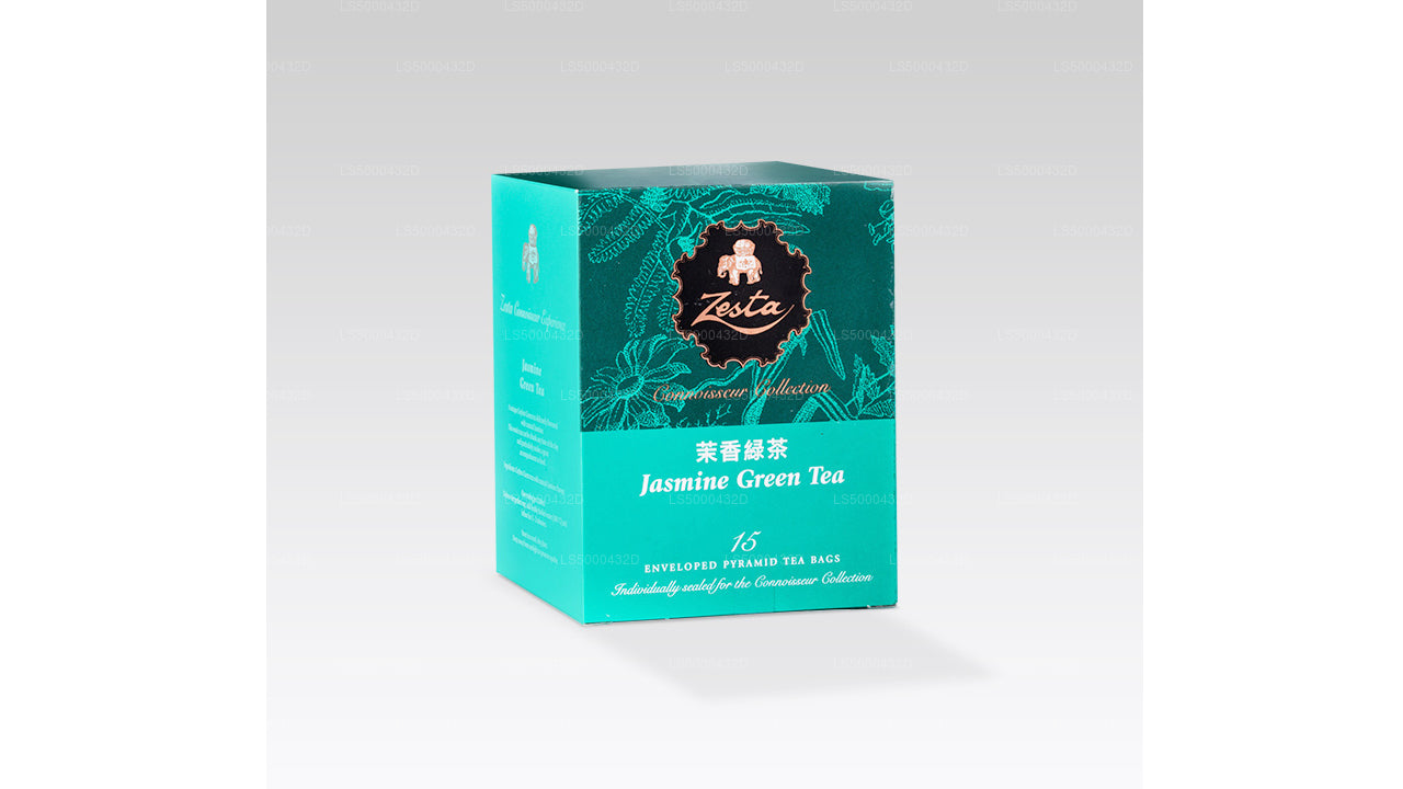 Zesta Jasmine Green Tea - 15 Pyramid Tea Bags (30g)