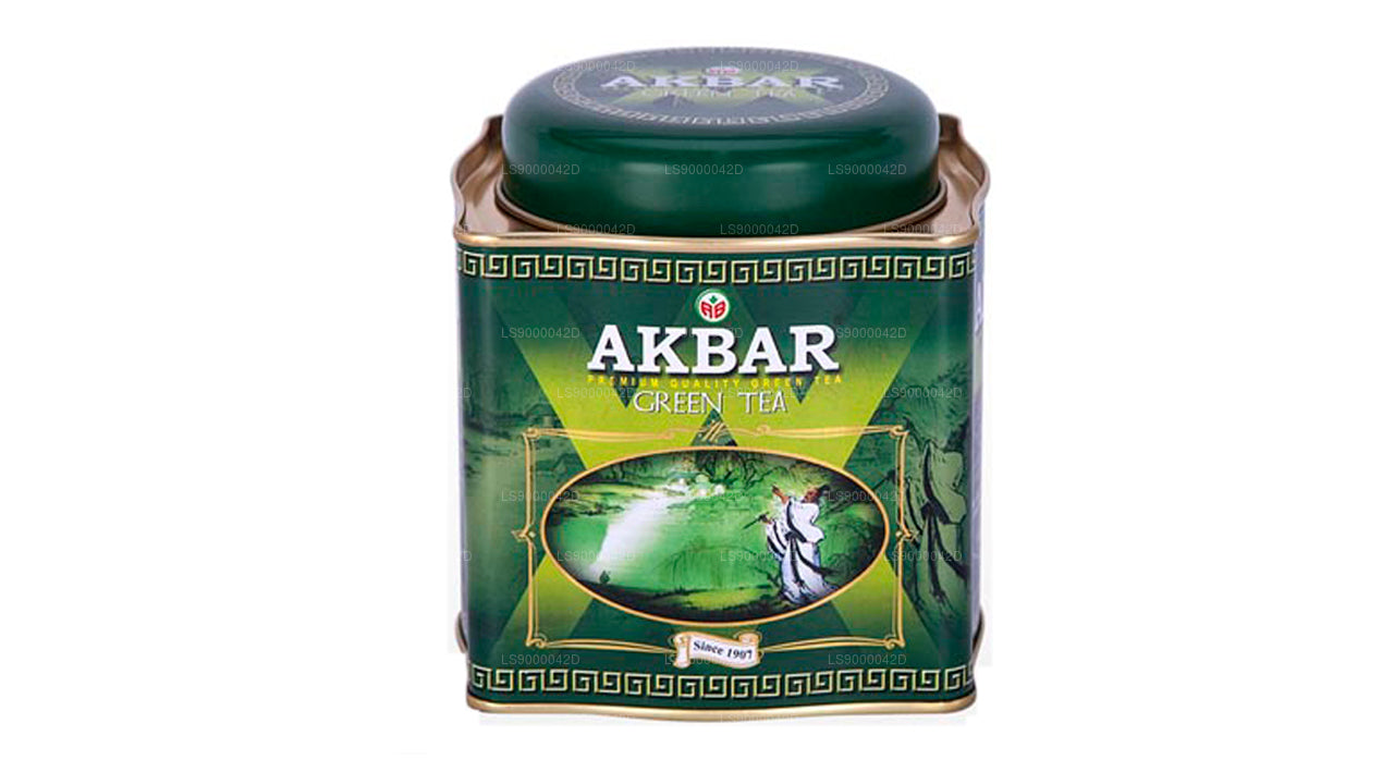 Akbar Classic Green Tea Leaf Tea (250g) Tin