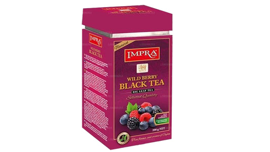 Impra Wildberry Big Leaf  Black Tea (200g) Meatal Caddy