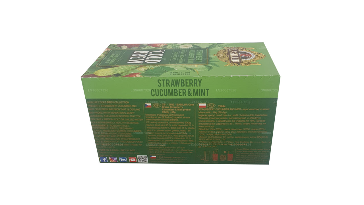 Basilur Cold Brew "Strawberry Cucumber and Mint" (40g) Box