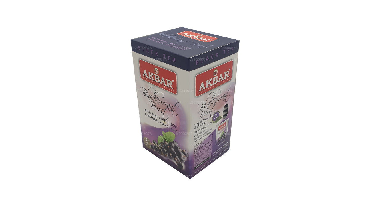 Akbar Blackcurrant Burst (40g) 20 Foil Tea Bags
