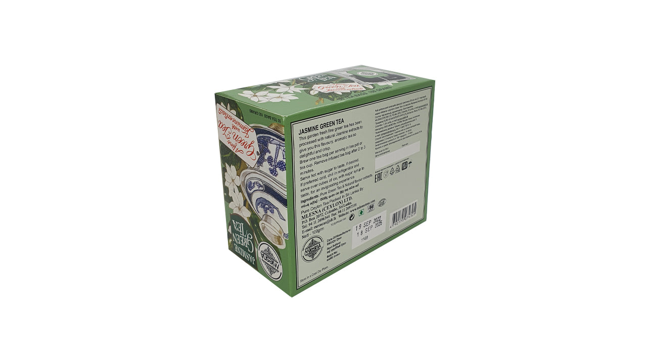 Mlesna Jasmine Green Tea (100g) 50 Tea Bags