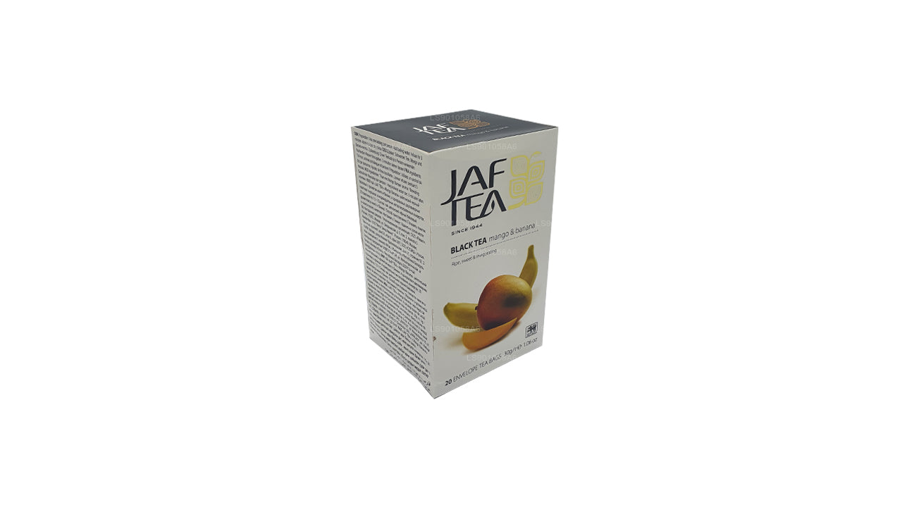 Jaf Tea Pure Fruits Collection Black Tea Mango Banana Foil Envelop Tea Bags (30g)